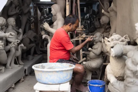 The neighbourhood where clay becomes divine