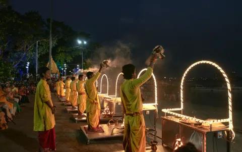 Ganga aarti at Babughat