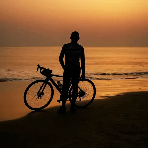 Shantanu Moitra cycle sunset