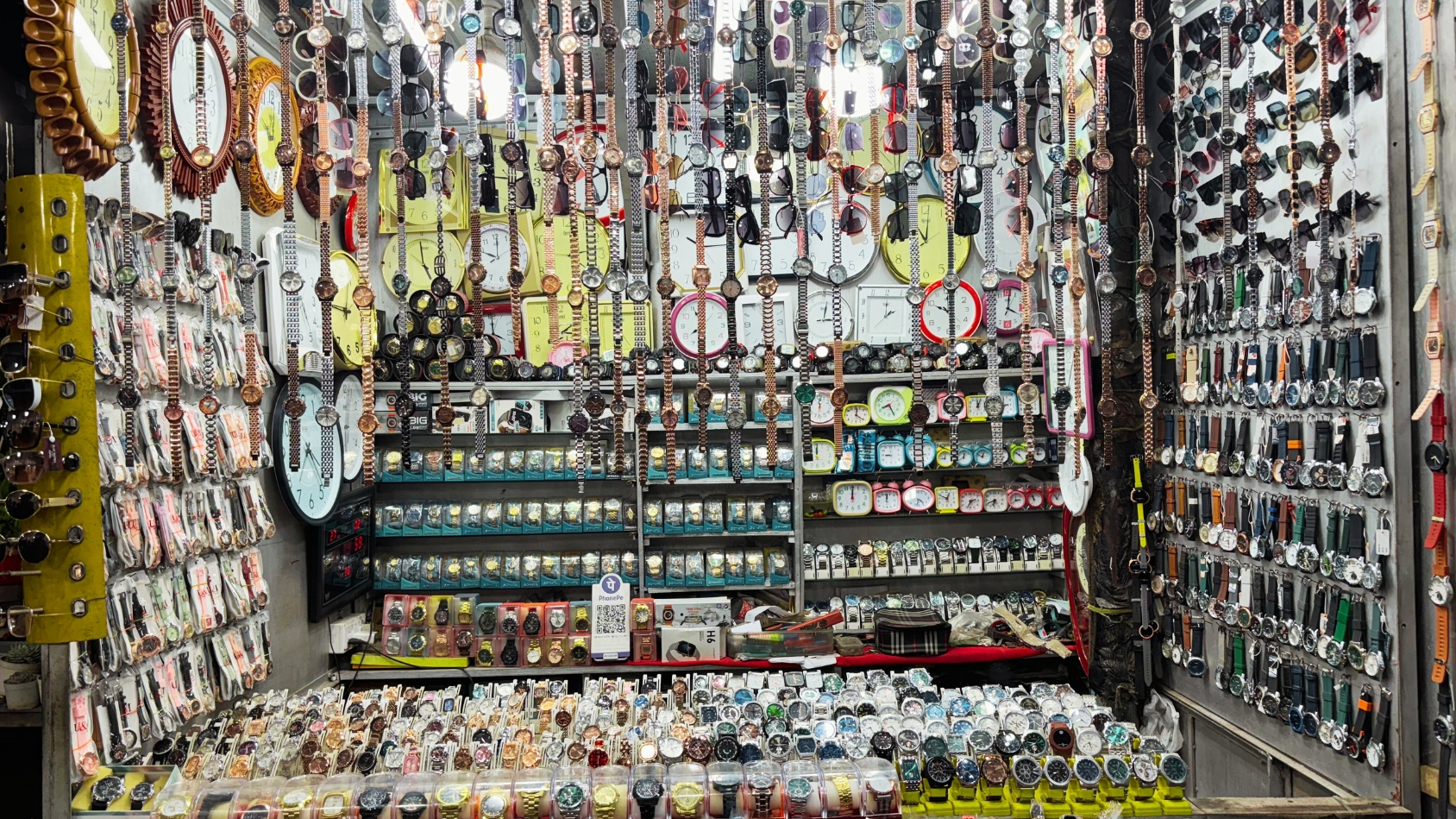 <p>From classic wall clocks to rows of modern wristwatches, time is on display in every style imaginable.</p>