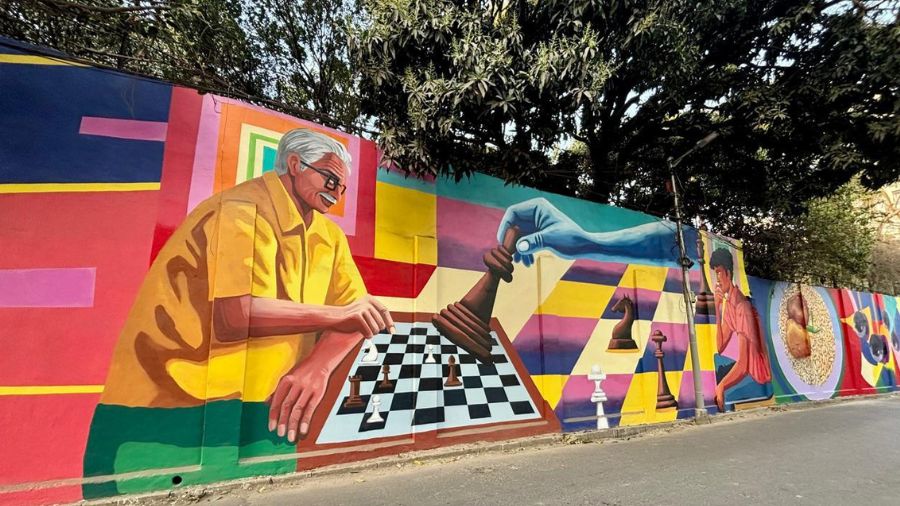 <p>A familiar sight at home and a long-standing tradition under certain South Kolkata flyovers.</p>