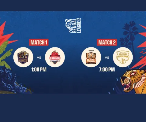 Bengal T20 League – Murshidabad Kings vs Sobisco Smashers Malda & Shrachi Rarh Tigers vs Servotech Siliguri Strikers